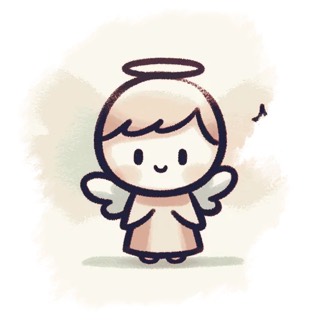 Illustration du mot « ange », pour travailler le son « an » (an, en, am, em)