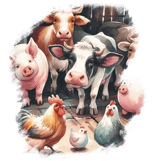 Illustration du mot « animal », pour travailler le son « n »