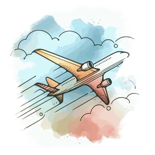 Illustration du mot « avion », pour travailler le son « a »