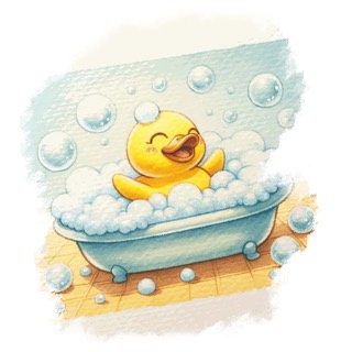 Illustration du mot « bain », pour travailler le son « in » (in, ain, ein, im)