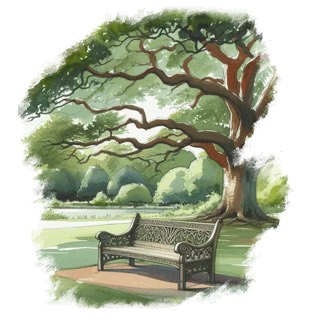 Illustration du mot « banc », pour travailler le son « an » (an, en, am, em)