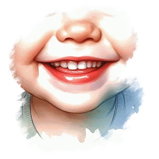 Illustration du mot « bouche », pour travailler le son « ou »