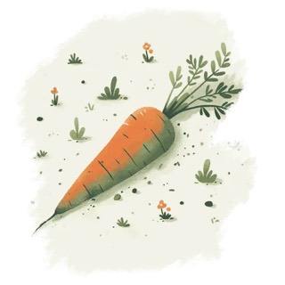 Illustration du mot « carotte », pour travailler le son « c » dur (ca, co, cu)