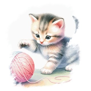 Illustration du mot « chaton », pour travailler le son « on »