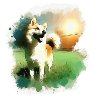 Illustration du mot « chien », pour travailler les sons « oin » et « ien »