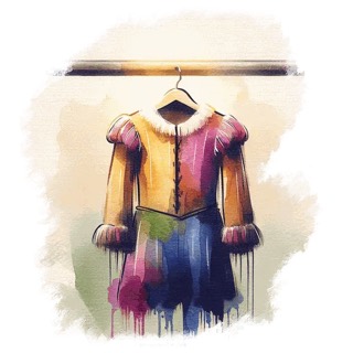 Illustration du mot « costume », pour travailler les groupes sp, st, sc