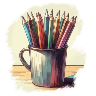 Illustration du mot « crayon », pour travailler la lettre y