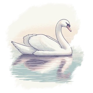 Illustration du mot « cygne », pour travailler la lettre y