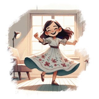 Illustration du mot « danse », pour travailler le son « d »
