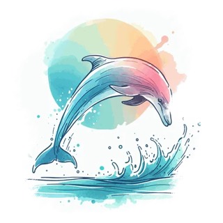 Illustration du mot « dauphin », pour travailler le son « d »