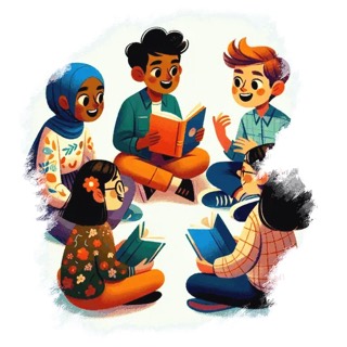 Illustration du mot « discussion », pour travailler les fins de mots en « tion » et « sion »