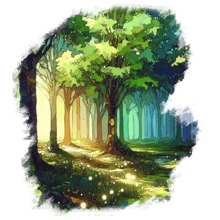 Illustration du mot « forêt », pour travailler le son « f »