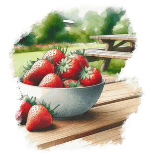 Illustration du mot « fraise », pour travailler les groupes de consonnes avec r
