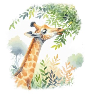 Illustration du mot « girafe », pour travailler le g doux