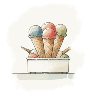 Illustration du mot « glace », pour travailler les groupes de consonnes avec l