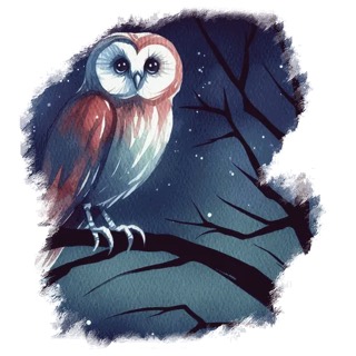 Illustration du mot « hibou », pour travailler le son « ou »