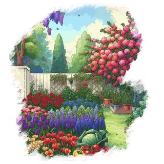 Illustration du mot « jardin », pour travailler le son « j »