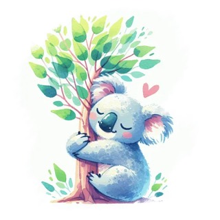 Illustration du mot « koala », pour travailler le son « k » écrit k et qu