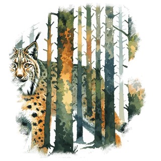 Illustration du mot « lynx », pour travailler le son « x »