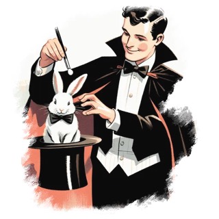 Illustration du mot « magie », pour travailler le g doux