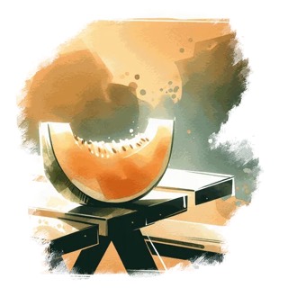 Illustration du mot « melon », pour travailler le son « on »