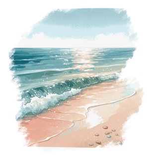 Illustration du mot « mer », pour travailler les syllabes inverses