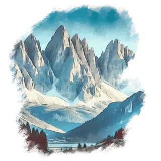 Illustration du mot « montagne », pour travailler le son « gn »