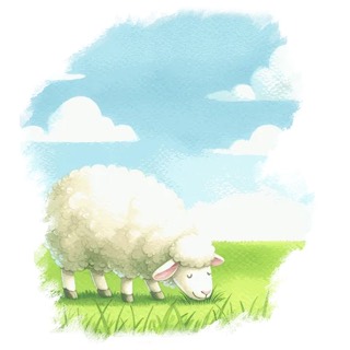 Illustration du mot « mouton », pour travailler le son « on »