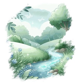 Illustration du mot « nature », pour travailler le son « n »