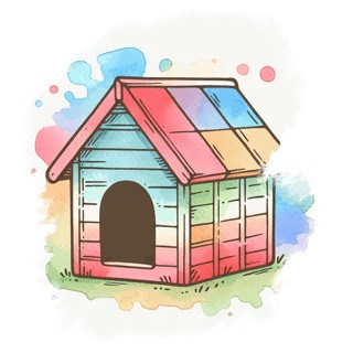 Illustration du mot « niche », pour travailler le son « n »