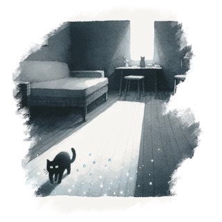 Illustration du mot « noir », pour travailler le son « oi »