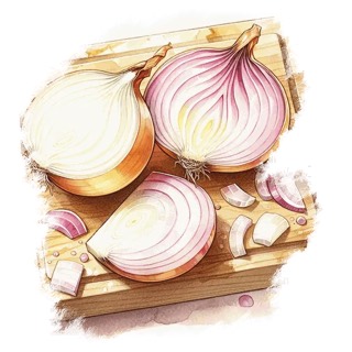 Illustration du mot « oignon », pour travailler le son « gn »