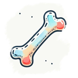 Illustration du mot « os », pour travailler le son « o »