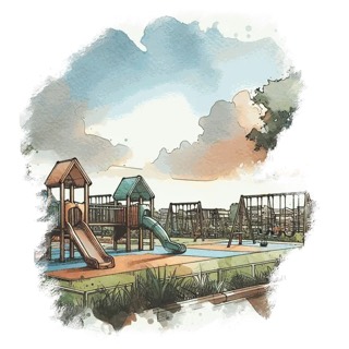 Illustration du mot « parc », pour travailler le son « p »