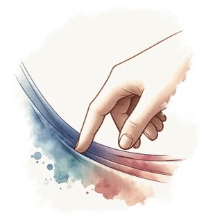 Illustration du mot « peau », pour travailler le son « o » écrit au et eau