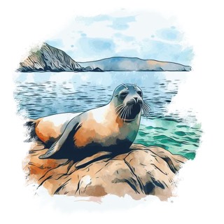 Illustration du mot « phoque », pour travailler le son « ph »