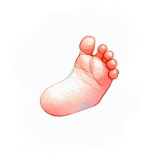 Illustration du mot « pied », pour travailler le son « p »