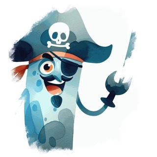 Illustration du mot « pirate », pour travailler le son « i »