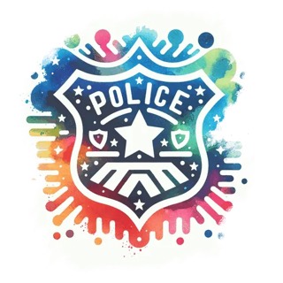 Illustration du mot « police », pour travailler le son « p »