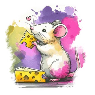 Illustration du mot « rat », pour travailler le son « r »