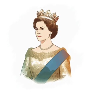 Illustration du mot « reine », pour travailler le son « è » écrit ai, ei, et, ê