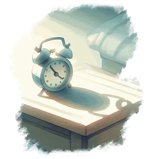 Illustration du mot « réveil », pour travailler le son « ye »