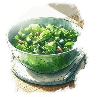 Illustration du mot « salade », pour travailler le son « s »