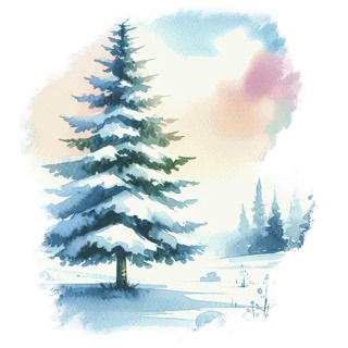 Illustration du mot « sapin », pour travailler le son « s »