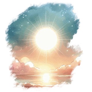 Illustration du mot « soleil », pour travailler le son « s »
