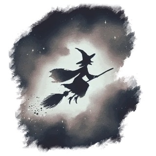 Illustration du mot « sorcière », pour travailler le son « s »