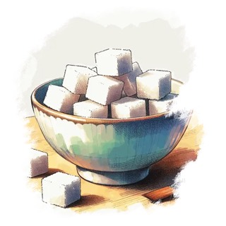 Illustration du mot « sucre », pour travailler le son « s »