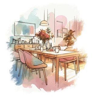 Illustration du mot « table », pour travailler le son « t »
