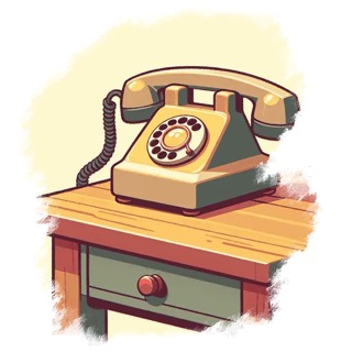 Illustration du mot « téléphone », pour travailler le son « ph »
