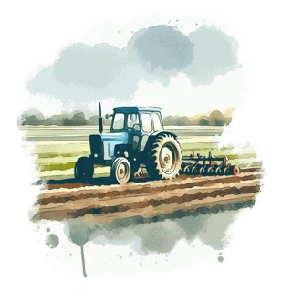 Illustration du mot « tracteur », pour travailler les groupes de consonnes avec r